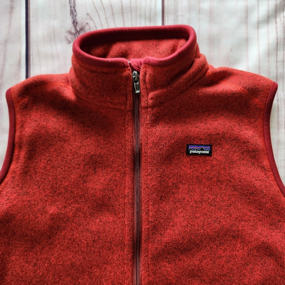 Patagonia "Better Sweater" Vest Red Delicious | Women's Size L - Picture 3 of 8
